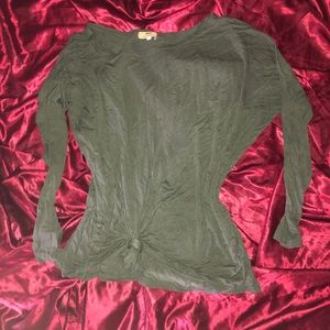 Soft oversized off the shoulder shirt